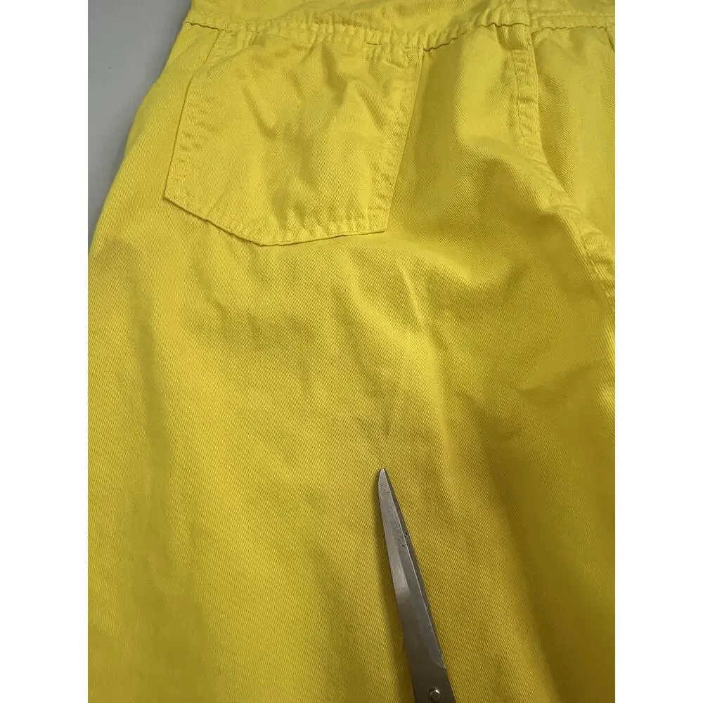 Vintage Guess Jeans Yellow Straight Leg Denim Pants Retro Men’s Size 34